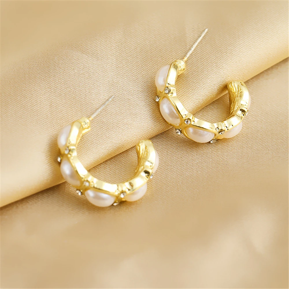 NEW Fashion C Shape Han Edition Femininity Contracted Pearl Earring Gem Alloy Earrings Jewelry Accessories
NEW Fashion C Shape Han Edition Femininity Contracted Pearl Earring Gem Alloy Earrings Jewelry Accessories