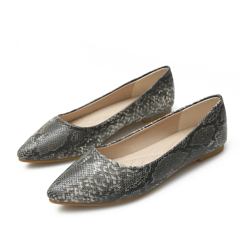 2020 Woman Flat Shoes Shallow Boat Comfortable Working Pointed Soft Shoes Serpentine High Quality Flats
2020 Woman Flat Shoes Shallow Boat Comfortable Working Pointed Soft Shoes Serpentine High Quality Flats