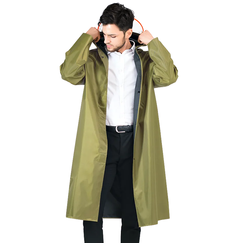 Fashion Green Raincoat Male Waterproof Long Female Hooded Raincoat Outdoor Poncho Hiking Adult Capa De Chuva Rain Gear DD60YY
Fashion Green Raincoat Male Waterproof Long Female Hooded Raincoat Outdoor Poncho Hiking Adult Capa De Chuva Rain Gear DD60YY