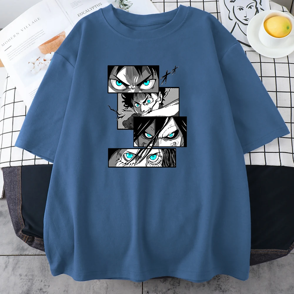 Anime Attack On Titan Print T Shirt Women Vintage Harajuku Tee Shirts Summer Short Sleeve Cartoon Loose Crewneck Streetwear Top
Anime Attack On Titan Print T Shirt Women Vintage Harajuku Tee Shirts Summer Short Sleeve Cartoon Loose Crewneck Streetwear Top