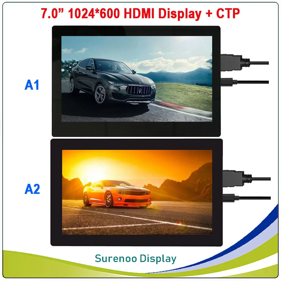 7 "7 0 дюймов 1024*600 HDMI совместимый TFT ЖК модуль дисплей монитор экран с USB емкостная