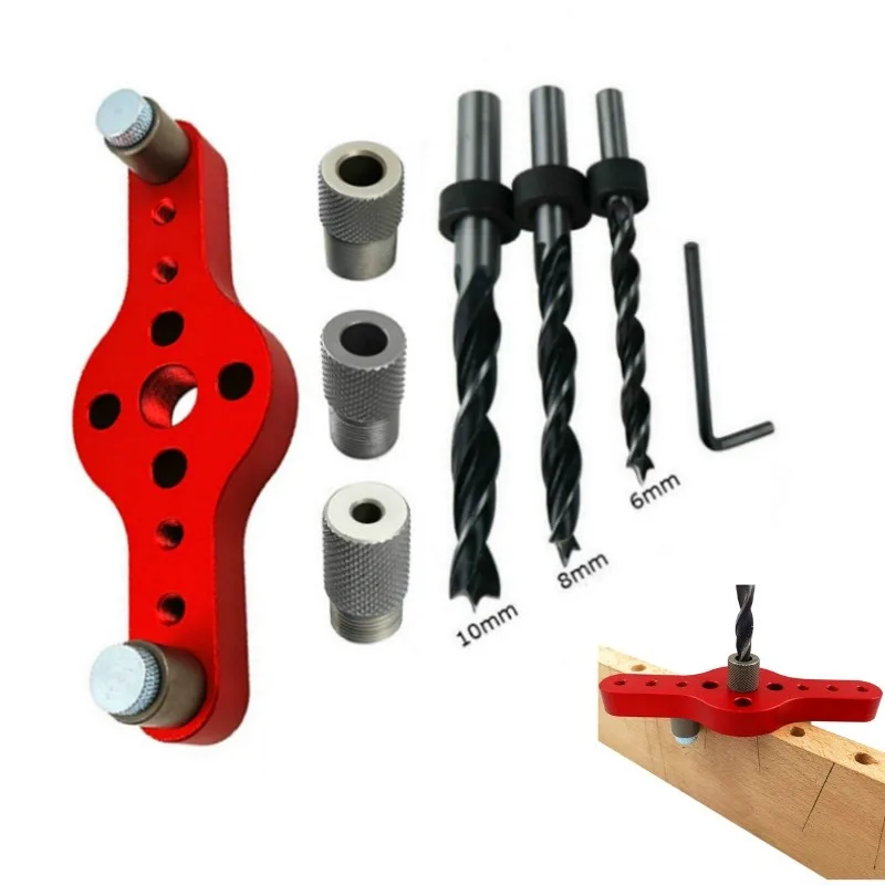 Alloy Vertical Pocket Hole Jig Woodworking 6/8/10mm Drilling Locator Wood Dowelling Self Centering Drill Guide Kit Hole Puncher
Alloy Vertical Pocket Hole Jig Woodworking 6/8/10mm Drilling Locator Wood Dowelling Self Centering Drill Guide Kit Hole Puncher