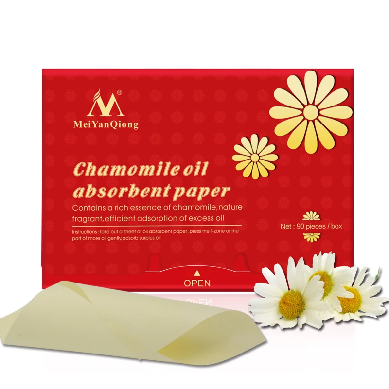 Chamomile Oil-Absorbing Paper Herbal Absorbent Paper Portable Oil Control Student Shrink Pore To Grease Male Female 90pcs
Chamomile Oil-Absorbing Paper Herbal Absorbent Paper Portable Oil Control Student Shrink Pore To Grease Male Female 90pcs