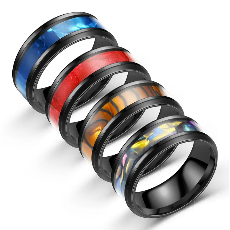 BAECYT New Fashion 8mm Fashion Luxury Titanium Stainless Steel Women Men Ring Shell Inlay Ring Wedding Jewelry Gift
BAECYT New Fashion 8mm Fashion Luxury Titanium Stainless Steel Women Men Ring Shell Inlay Ring Wedding Jewelry Gift