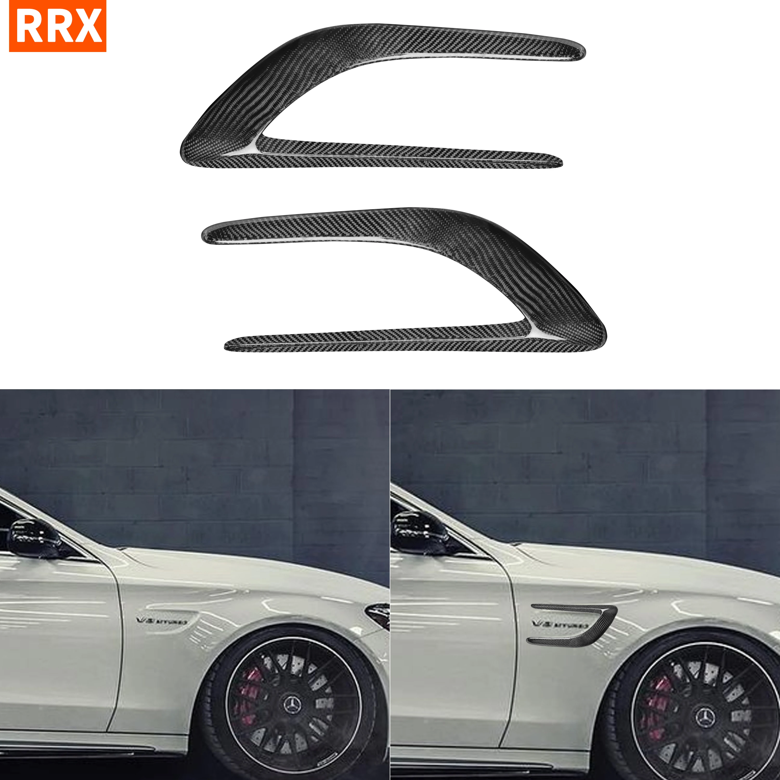For Mercedes Benz C Class W205 C63 AMG Accessories Carbon Fiber Front Fenders decorative Trim Side Scoops Air Intake Vent Fins
For Mercedes Benz C Class W205 C63 AMG Accessories Carbon Fiber Front Fenders decorative Trim Side Scoops Air Intake Vent Fins