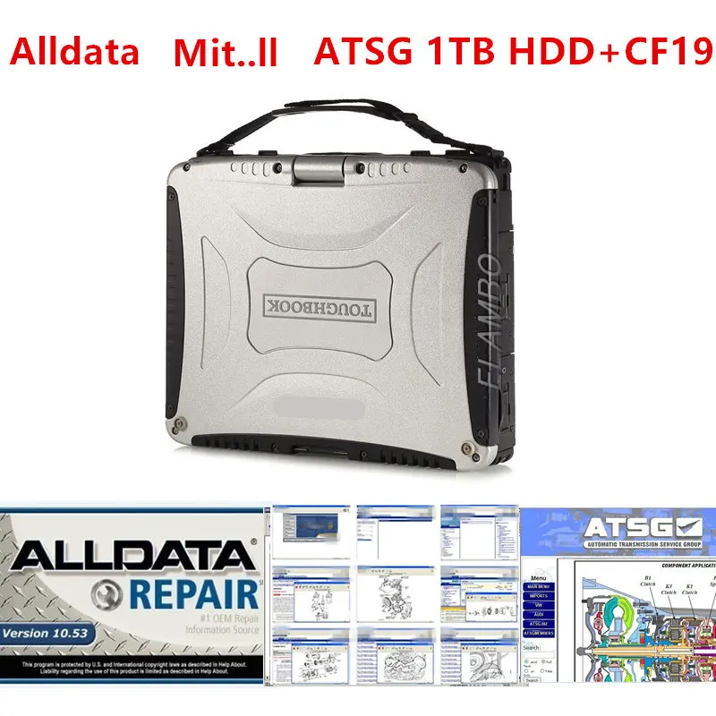 2020 All data auto repair software Alldata 10.53 and Mi..ll atsg installed cf-19 cf19 toughbook touch screen 1tb hdd | Автомобили и