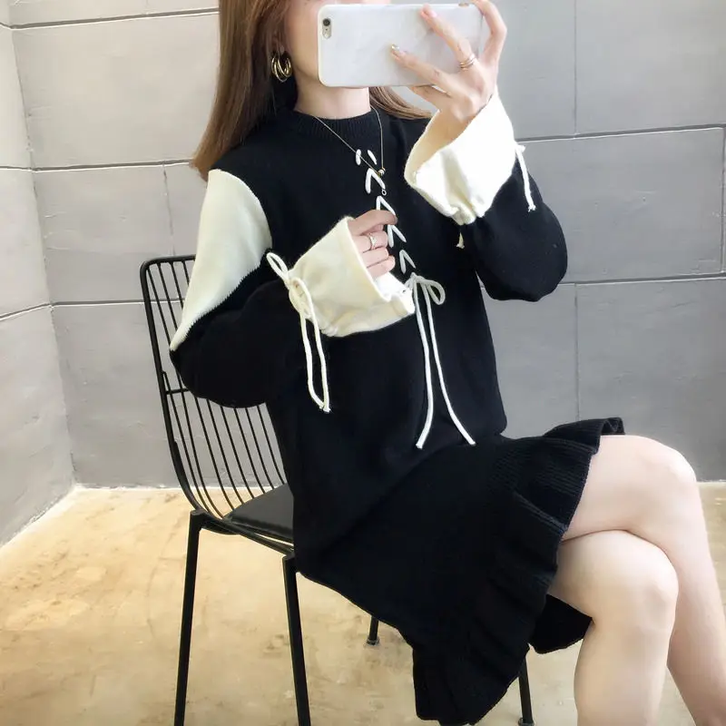 Elegant Autumn Winter Pullovers Long Sleeve Turtleneck Sweaters 2020 New Women Turtleneck Knitted Causal Dress Fashion Loose
Elegant Autumn Winter Pullovers Long Sleeve Turtleneck Sweaters 2020 New Women Turtleneck Knitted Causal Dress Fashion Loose