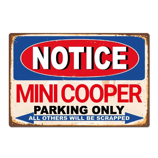 Mini Cooper Car Tin Sign Metal Sign Metal Poster Metal Decor Wall Sign Wall Poster Wall Decor ,Decor for Home Office Bar Pub
Mini Cooper Car Tin Sign Metal Sign Metal Poster Metal Decor Wall Sign Wall Poster Wall Decor ,Decor for Home Office Bar Pub