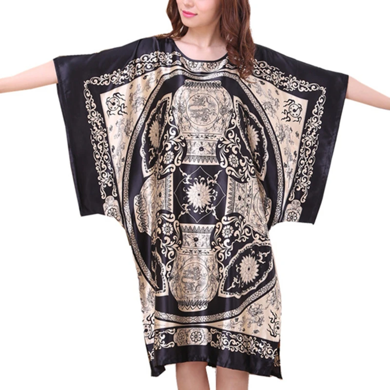 Women Nightdress Creative Print Pyjama Half Sleeves Female Nightwear Knee Length Ladies Homewear Nightgowns Night Sexy Costumes
Women Nightdress Creative Print Pyjama Half Sleeves Female Nightwear Knee Length Ladies Homewear Nightgowns Night Sexy Costumes