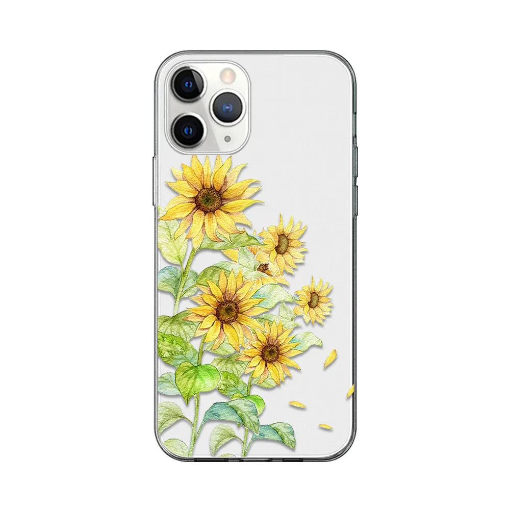 Sunflower Daisy Flower Case For iPhone 12 11 Pro Max Cover for iPhone X XR XS MAX 7 8 6 6S Plus 5S SE 2020 Soft TPU Phone Fundas
Sunflower Daisy Flower Case For iPhone 12 11 Pro Max Cover for iPhone X XR XS MAX 7 8 6 6S Plus 5S SE 2020 Soft TPU Phone Fundas
