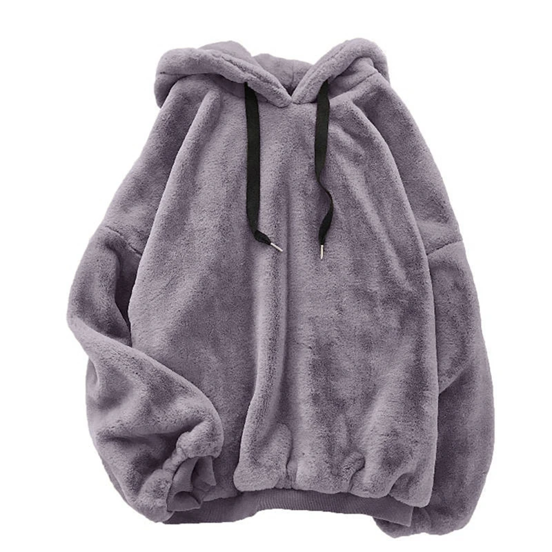 Autumn Hooded Tops For Women Loose Warm Casual Harajuku Hooded Sweatshirt Fleece Flannel Pullover For Ladies
Autumn Hooded Tops For Women Loose Warm Casual Harajuku Hooded Sweatshirt Fleece Flannel Pullover For Ladies