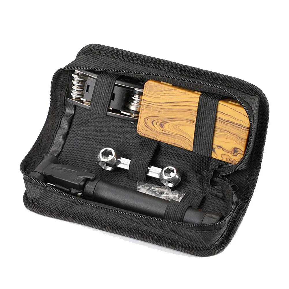 Bicycle Combination Tire Repair Kit Bag 16 In 1 Multifunctional Wrench Road MTB Bike Riding Package 80PSI Pump AV/FV Conversion
Bicycle Combination Tire Repair Kit Bag 16 In 1 Multifunctional Wrench Road MTB Bike Riding Package 80PSI Pump AV/FV Conversion