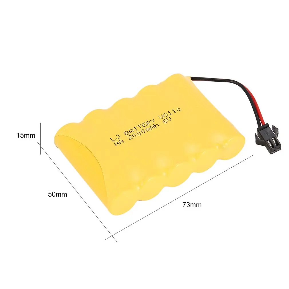 6V 2000mAh Rechargeable Battery for RC 1/16 Climbing Crawler Car WPL B-1/B-24/C-14/C-24/B-16 Truck Part Spare Part Accessories
6V 2000mAh Rechargeable Battery for RC 1/16 Climbing Crawler Car WPL B-1/B-24/C-14/C-24/B-16 Truck Part Spare Part Accessories