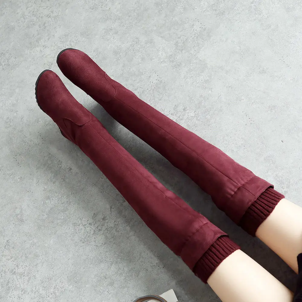 Net red boots women's knee over big size sexy high heel autumn and winter long tube inside increase women's tube elastic boots
Net red boots women's knee over big size sexy high heel autumn and winter long tube inside increase women's tube elastic boots