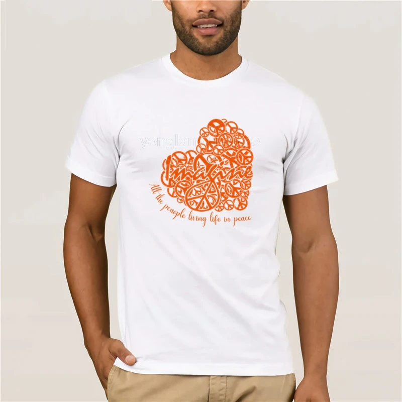 Men's Print Casual 100% Cotton T-Shirt Popular All The People Living Life In Peace Hippie T Shirt
Men's Print Casual 100% Cotton T-Shirt Popular All The People Living Life In Peace Hippie T Shirt