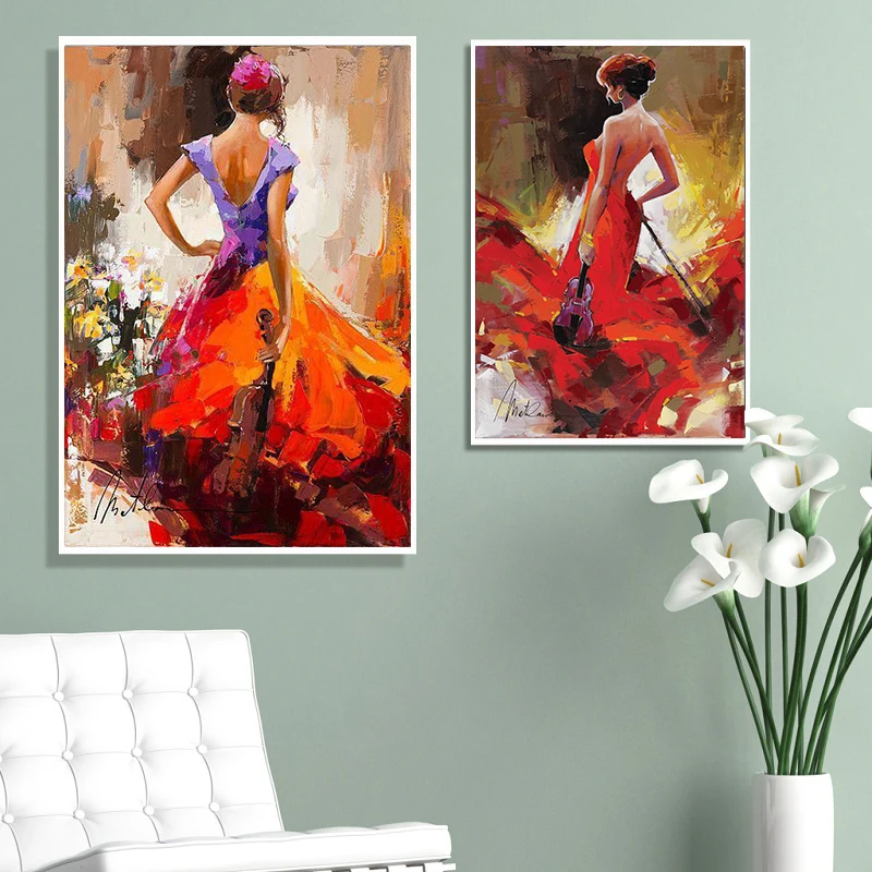 Abstract Art Dancing Girl In Red Skirt Canvas Painting Posters and Print Cuadros Wall Art Pictures for Home Decor
Abstract Art Dancing Girl In Red Skirt Canvas Painting Posters and Print Cuadros Wall Art Pictures for Home Decor
