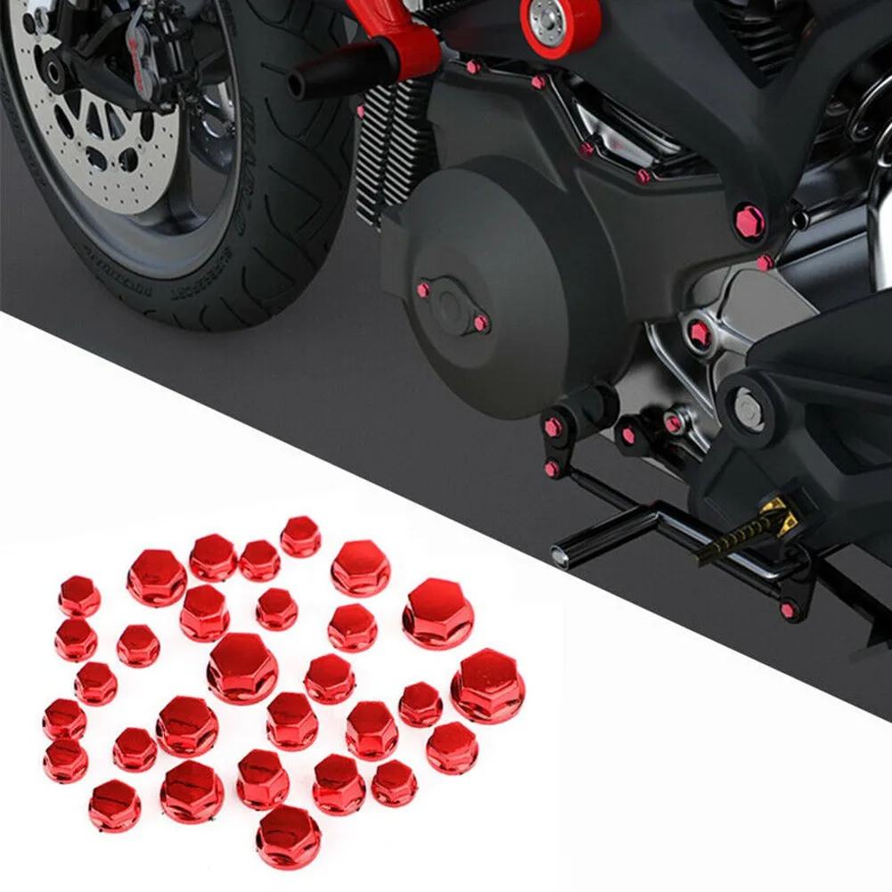 30pcs Motorcycle Ornamental Screw Covers Red Plastic Hexagon Socket Bolt Nut Cap Decals Universal Accessories For Suzuki Suzuki
30pcs Motorcycle Ornamental Screw Covers Red Plastic Hexagon Socket Bolt Nut Cap Decals Universal Accessories For Suzuki Suzuki
