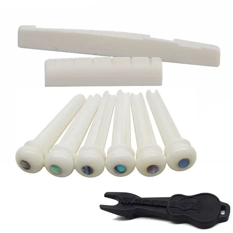 6 String Acoustic Guitar Bone Bridge Saddle and Nut and 6pcs Guitar Bone Bridge CORF
6 String Acoustic Guitar Bone Bridge Saddle and Nut and 6pcs Guitar Bone Bridge CORF
