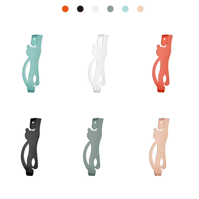 1PC Clothes Hook Creative Little Monkey Punch-free Door Wall Hanger Coat Storage Holder Household Gadgets | Дом и сад