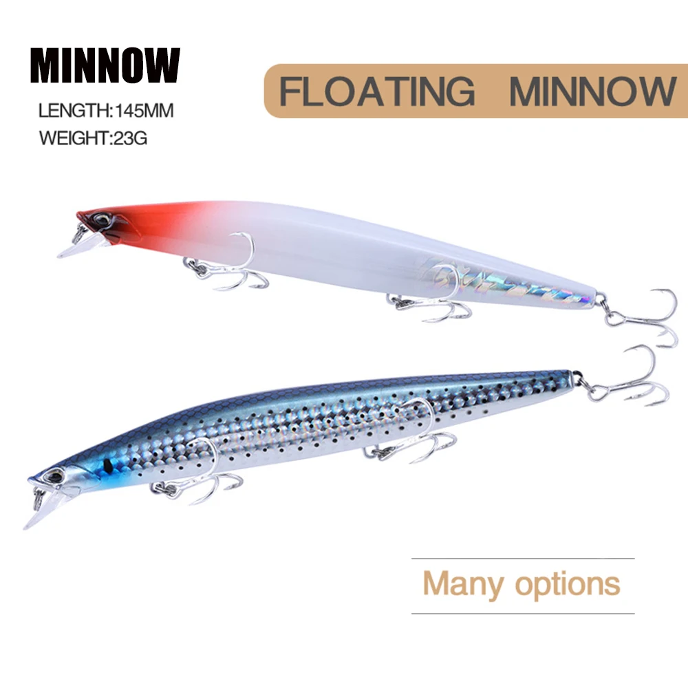 Ultra Long Casting 145Mm 26.4G Saltwater Sinking Minnow Fishing Lures Seabass Artificial Topwater Hard Baits carp Fishing Tackle
Ultra Long Casting 145Mm 26.4G Saltwater Sinking Minnow Fishing Lures Seabass Artificial Topwater Hard Baits carp Fishing Tackle