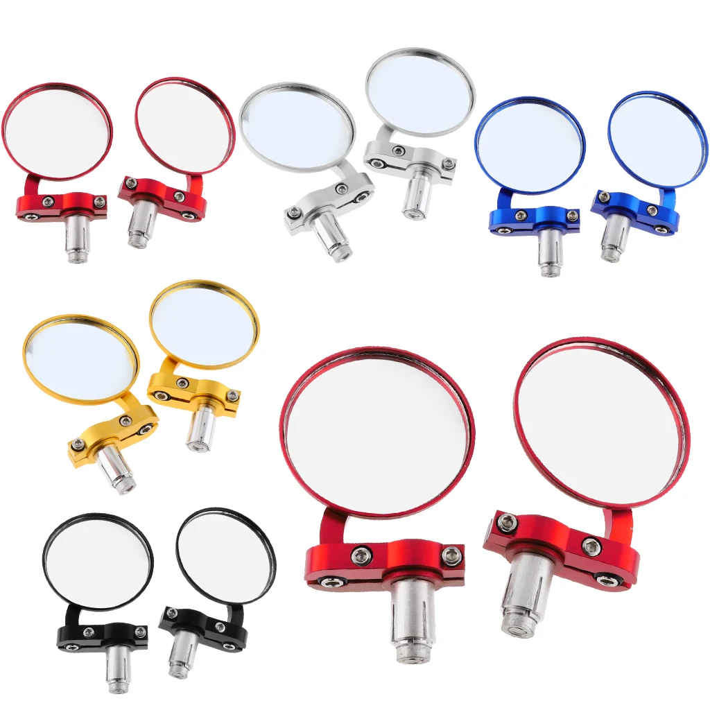2Pcs Motorcycle Rearview Mirrors 3inch Round 7/8inch Bar End,1 SET Left & Right,Multiple position Adjustments
2Pcs Motorcycle Rearview Mirrors 3inch Round 7/8inch Bar End,1 SET Left & Right,Multiple position Adjustments