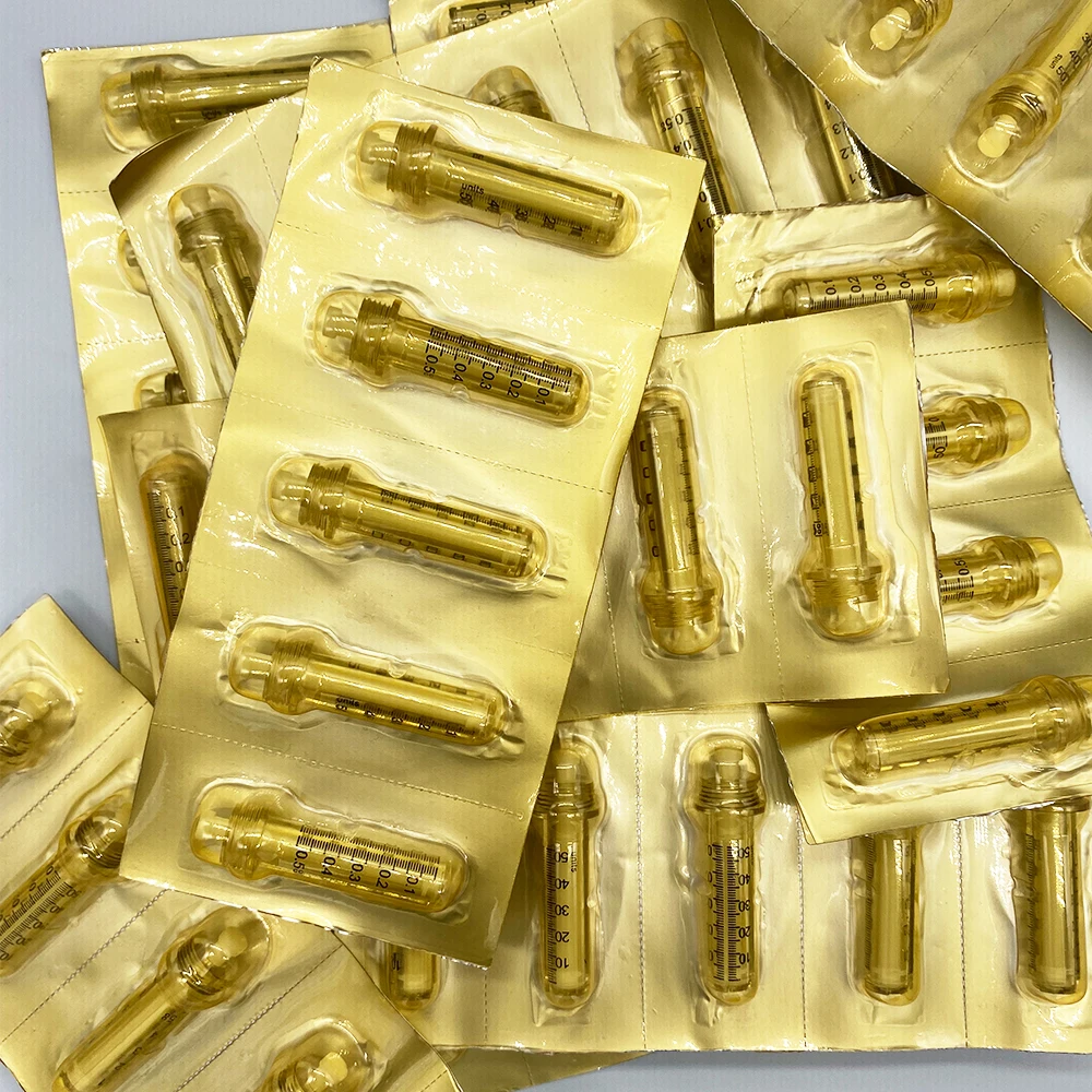 0.5ml 50pcs Syringe Ampoule Head for Hyaluron Gun pen Hyaluron Pen High Pressure Wrinkle Removal Water Syringe Disposable
0.5ml 50pcs Syringe Ampoule Head for Hyaluron Gun pen Hyaluron Pen High Pressure Wrinkle Removal Water Syringe Disposable