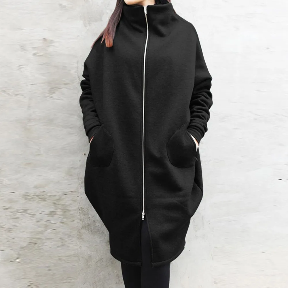 Women Hooded Long Zip Up Sweatshirt Jacket Coat Hoodie Jumper Top Outwear Aesthetic Long Sleeve Hoodie Autumn Female
Women Hooded Long Zip Up Sweatshirt Jacket Coat Hoodie Jumper Top Outwear Aesthetic Long Sleeve Hoodie Autumn Female