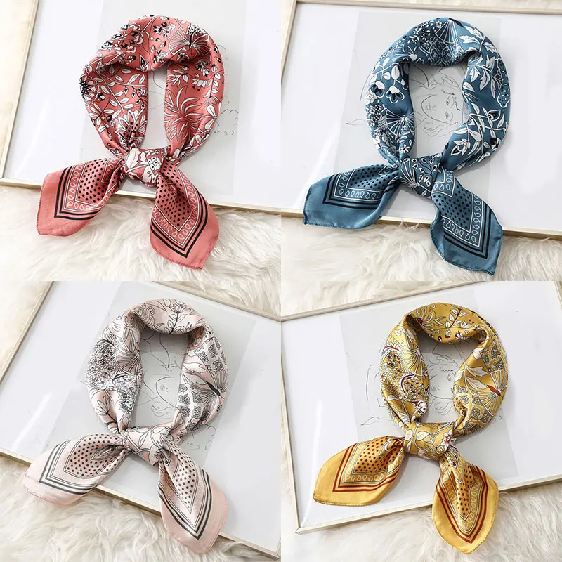 Silk Satin Hair Scarf Square Silk Scarf Hijabs Foulard Scarves Fashion Print Small Neck Scarf 70*70cm Female Bandana Shawl
Silk Satin Hair Scarf Square Silk Scarf Hijabs Foulard Scarves Fashion Print Small Neck Scarf 70*70cm Female Bandana Shawl