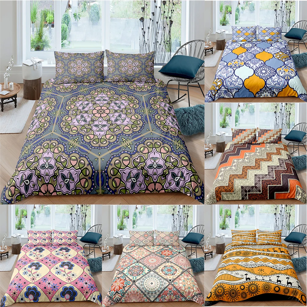 Mandala Floral New Arrival Microfiber Bedding Set 3D Print Duvet Cover Pillowcase Summer Bed Linen 2/3pcs Bedclothes Bohemia
Mandala Floral New Arrival Microfiber Bedding Set 3D Print Duvet Cover Pillowcase Summer Bed Linen 2/3pcs Bedclothes Bohemia