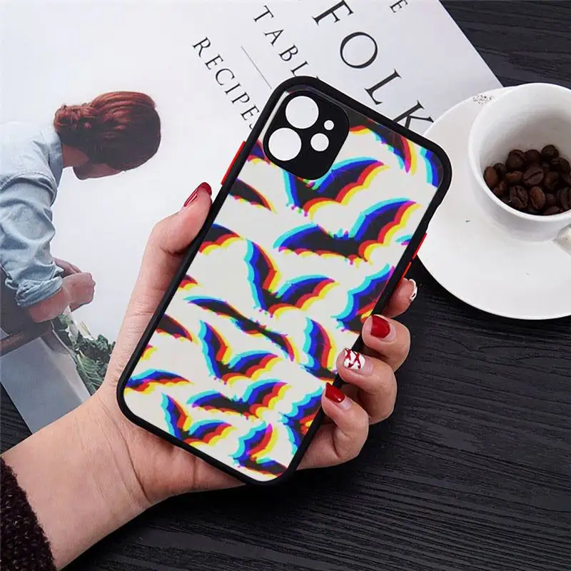 Bat Skeleton Halloween pattern horror Phone Case Transparent Matte for iPhone 7 8 11 12 s mini pro X XS XR MAX Plus mobile bags
Bat Skeleton Halloween pattern horror Phone Case Transparent Matte for iPhone 7 8 11 12 s mini pro X XS XR MAX Plus mobile bags