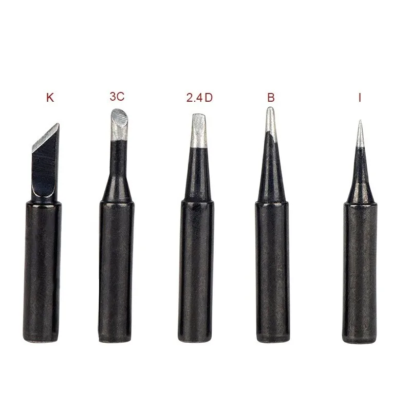 Soldering Iron Tips Black Pure Copper Soldering Tip 5pcs/set 900M-T Lead-free Welding Solder Rework Tools Accessories
Soldering Iron Tips Black Pure Copper Soldering Tip 5pcs/set 900M-T Lead-free Welding Solder Rework Tools Accessories