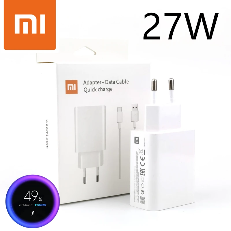 Xiaomi Fast Charger 27W Original EU Turbo Quick Charge Wall Adapter Usb Type C Cable For Mi 9 9t pro k20 pro mi note 10 lite
Xiaomi Fast Charger 27W Original EU Turbo Quick Charge Wall Adapter Usb Type C Cable For Mi 9 9t pro k20 pro mi note 10 lite