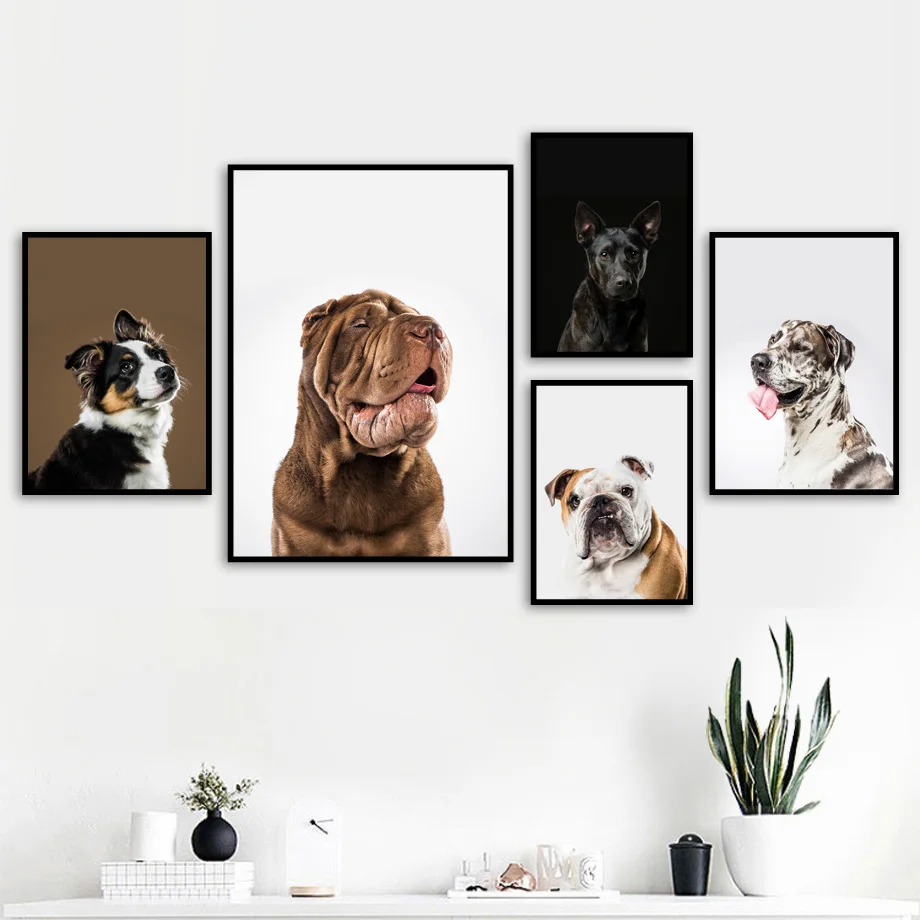 French Bulldog German Shepherd Dog Pet Wall Art Canvas Painting Nordic Posters And Prints Wall Pictures For Living Room Decor
French Bulldog German Shepherd Dog Pet Wall Art Canvas Painting Nordic Posters And Prints Wall Pictures For Living Room Decor