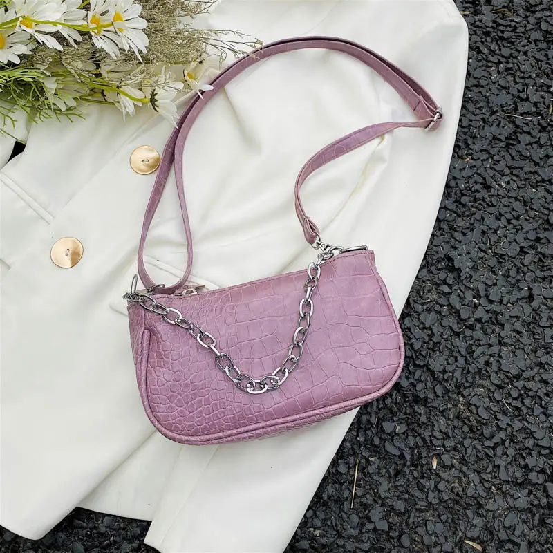 Fashion Small Crossbody Bags for Women PU Leather Ladies Chain Shoulder Bag Vintage Baguette Underarm Handbags Girls Mini Purse
Fashion Small Crossbody Bags for Women PU Leather Ladies Chain Shoulder Bag Vintage Baguette Underarm Handbags Girls Mini Purse