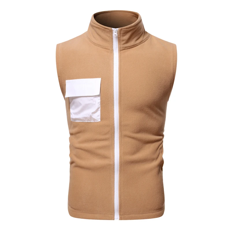 Men Vest Casual Sports Sleeveless Zipper Waistcoat Stand Collar Contrast Color Youth Vests Coat
Men Vest Casual Sports Sleeveless Zipper Waistcoat Stand Collar Contrast Color Youth Vests Coat