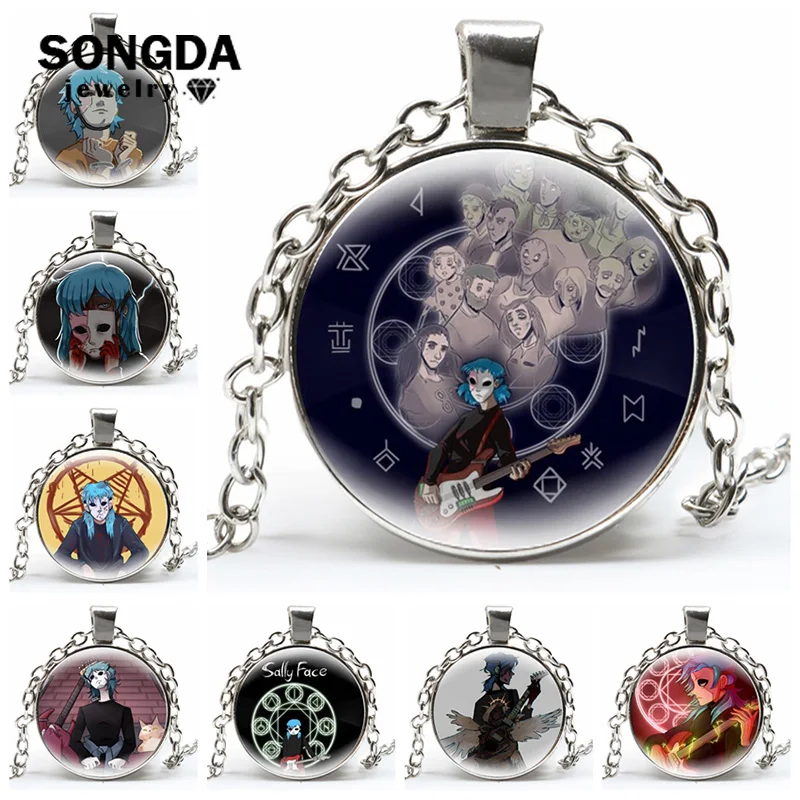 Sally Face Horrible Game Necklace Cartoon Figure Cabochon Glass Pendant Necklaces Fashion Boy Girl Accessories Jewelry Wholesale
Sally Face Horrible Game Necklace Cartoon Figure Cabochon Glass Pendant Necklaces Fashion Boy Girl Accessories Jewelry Wholesale