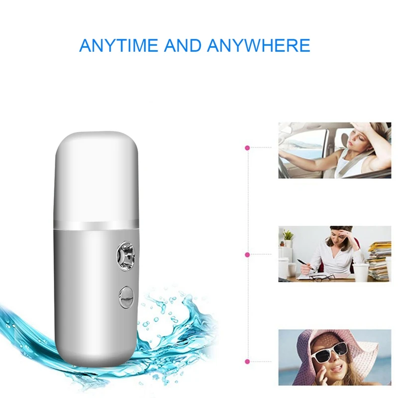 Mist Sprayer Mini 30Ml Nano Portable Face Spray Facial Body Steamer Moisturizing Skin Care Humidifier Instrument
Mist Sprayer Mini 30Ml Nano Portable Face Spray Facial Body Steamer Moisturizing Skin Care Humidifier Instrument