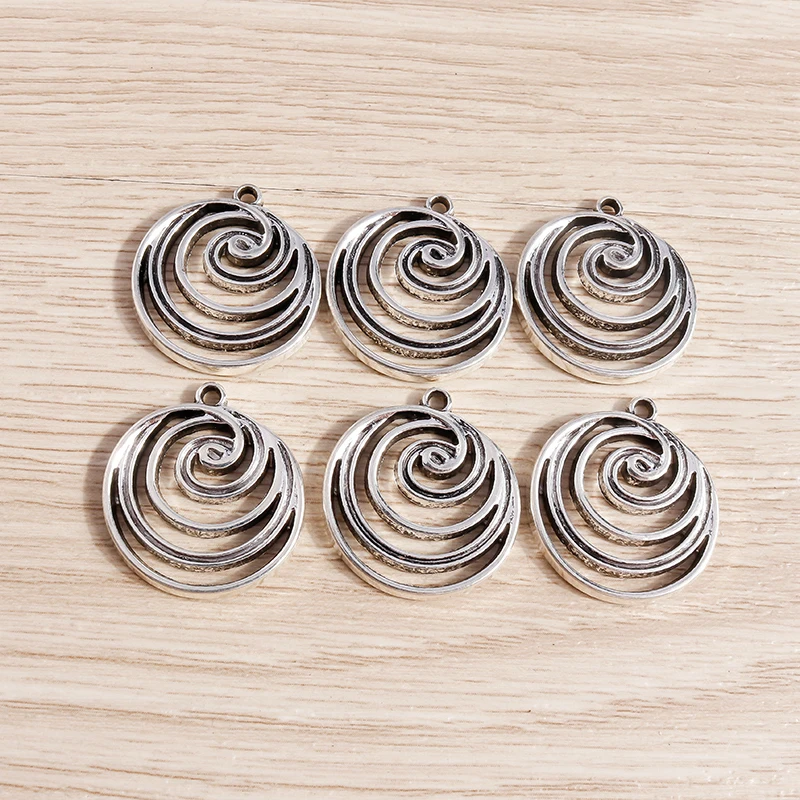 8pcs 23*25mm Antique Silver Color Alloy Circles Charms for Jewelry Making Drop Earrings Pendants Necklaces DIY Craft Accessories
8pcs 23*25mm Antique Silver Color Alloy Circles Charms for Jewelry Making Drop Earrings Pendants Necklaces DIY Craft Accessories