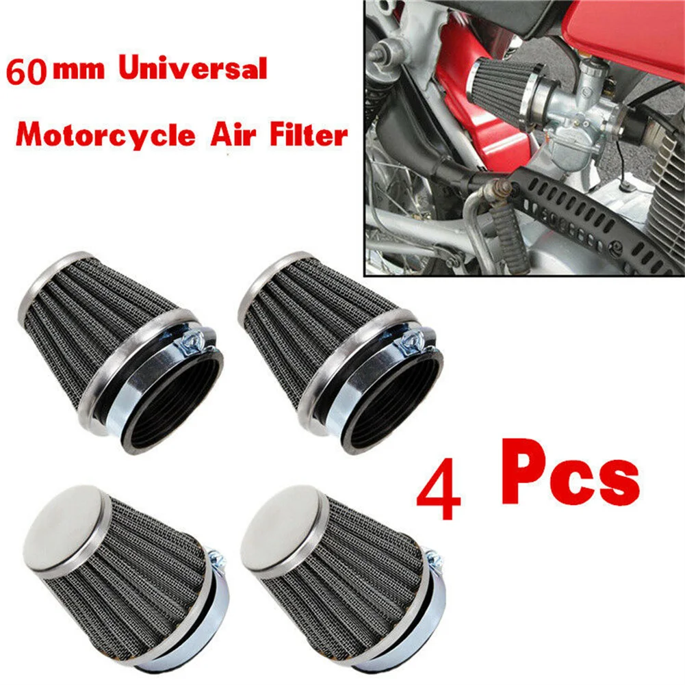4x60mm Inlet Cold Air Intake Tapered Chrome Pod Air Filters Clean For Motorcycle Accessory High Quality Air Filter
4x60mm Inlet Cold Air Intake Tapered Chrome Pod Air Filters Clean For Motorcycle Accessory High Quality Air Filter