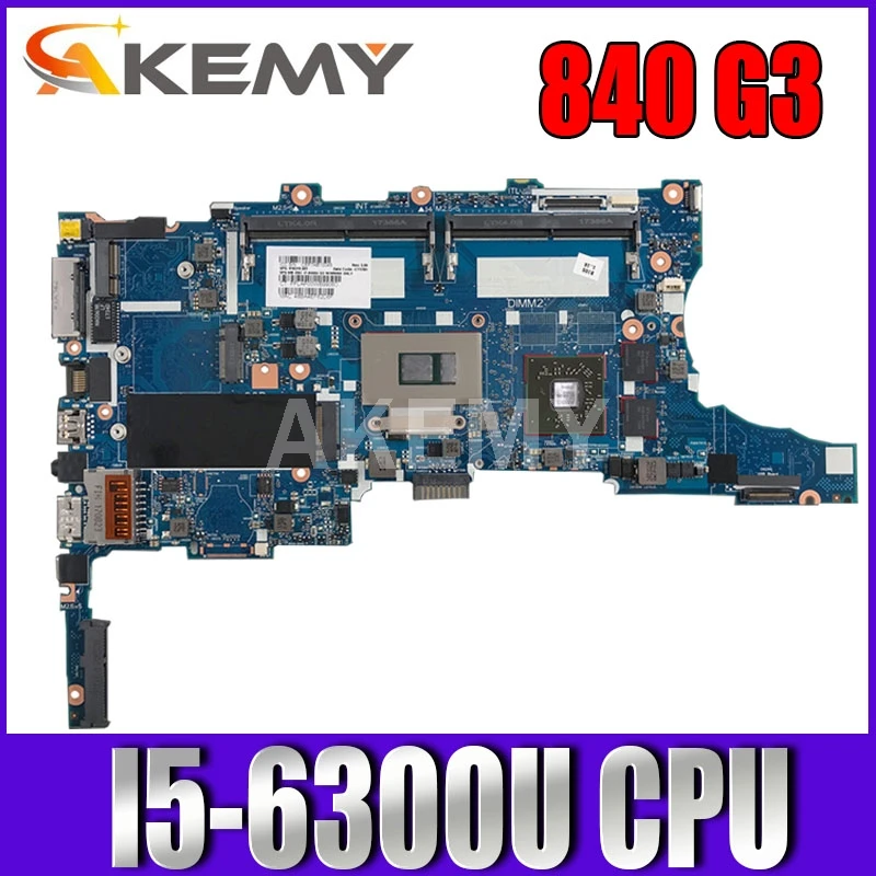 Akemy для 850 G3 840 G3 материнская плата для ноутбука 918318-601 918318-501 918318-001 6050A2892401-MB-A01 SR2F0 I5-6300U ЦП 100% тест
Akemy для 850 G3 840 G3 материнская плата для ноутбука 918318-601 918318-501 918318-001 6050A2892401-MB-A01 SR2F0 I5-6300U ЦП 100% тест