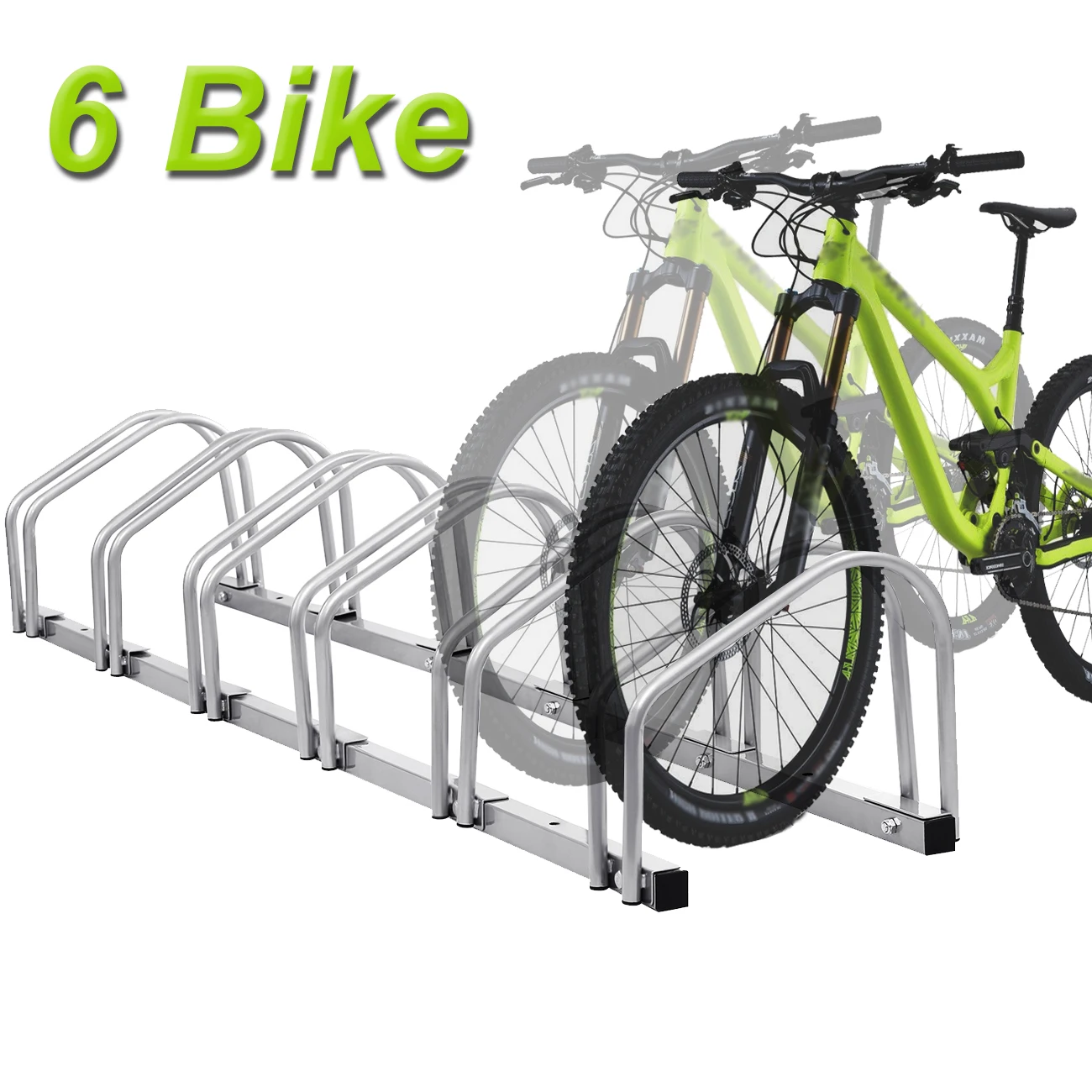 Samger 6 Bicycle Parking Rack Stand Parking Steel Bicycle Foor Park Standing Holder Bike Display Frame Road Cycling 
Samger 6 Bicycle Parking Rack Stand Parking Steel Bicycle Foor Park Standing Holder Bike Display Frame Road Cycling