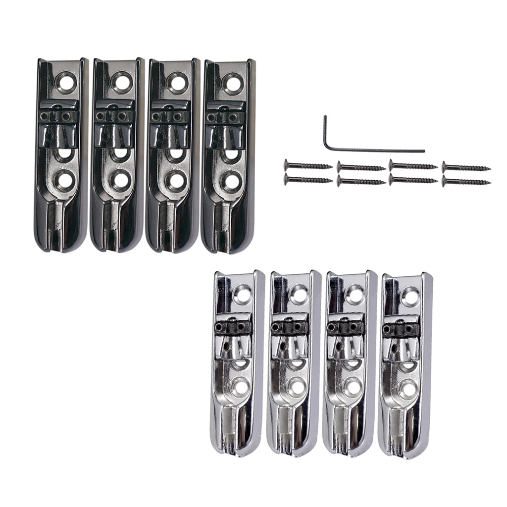 1set / 4 Pcs Chrome /Black Bass Bridge 4-Single String Bass Bridge Individual Bass Bridge Electric Guitar Part
1set / 4 Pcs Chrome /Black Bass Bridge 4-Single String Bass Bridge Individual Bass Bridge Electric Guitar Part