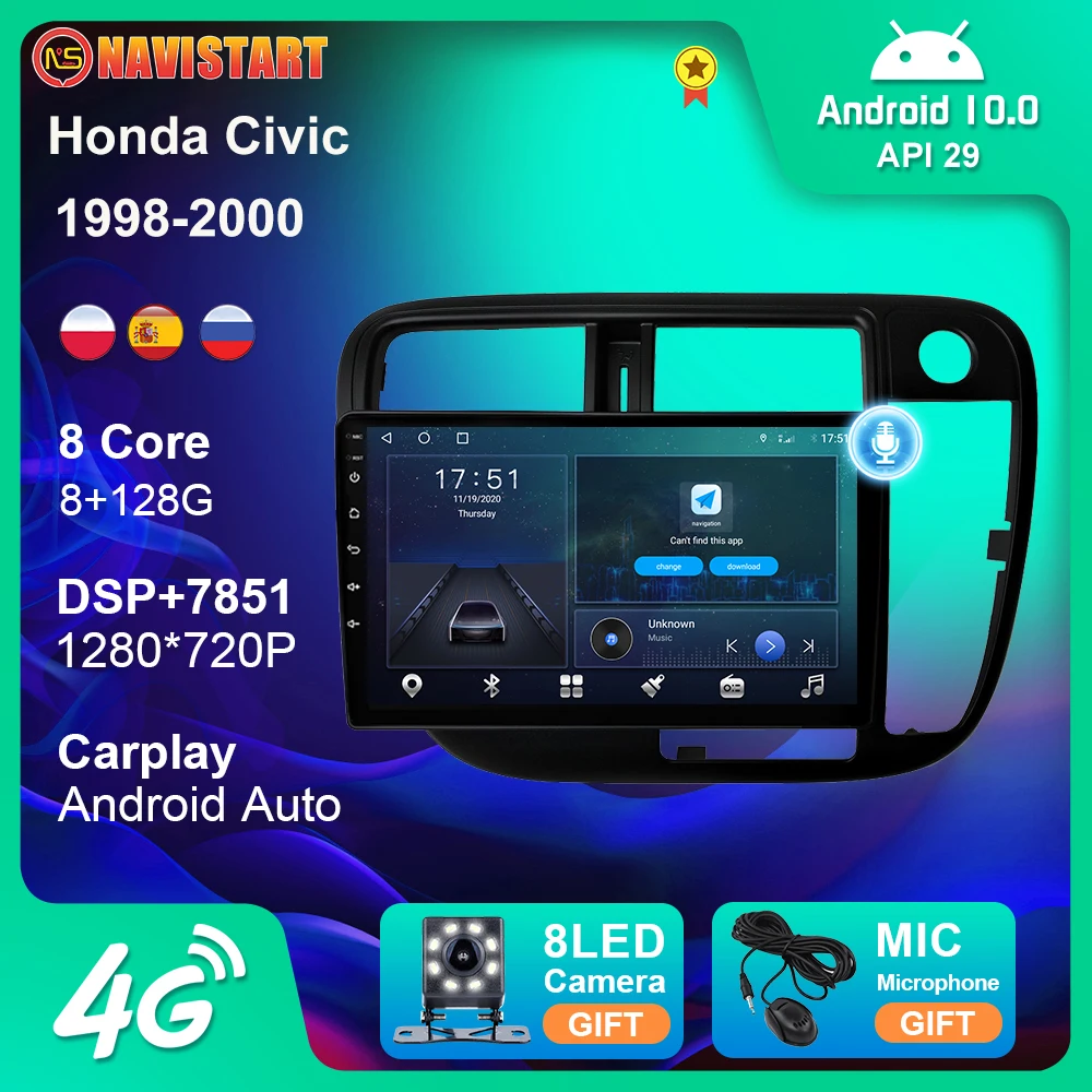 2 Din Android 10 автомобильный мультимедийный плеер для Honda CIVIC 1998-2000 автомобильное радио 4G WIFI BT DSP CarPlay GPS навигация без DVD 
2 Din Android 10 автомобильный мультимедийный плеер для Honda CIVIC 1998-2000 автомобильное радио 4G WIFI BT DSP CarPlay GPS навигация без DVD