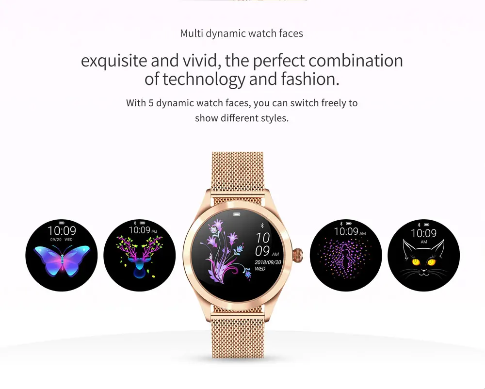 KW10 Women Smart Fashion Watch Round Screen Stainless Steel Menstrual Period Heart Rate Sleep Monitoring Bracelet For Xiaomi
KW10 Women Smart Fashion Watch Round Screen Stainless Steel Menstrual Period Heart Rate Sleep Monitoring Bracelet For Xiaomi