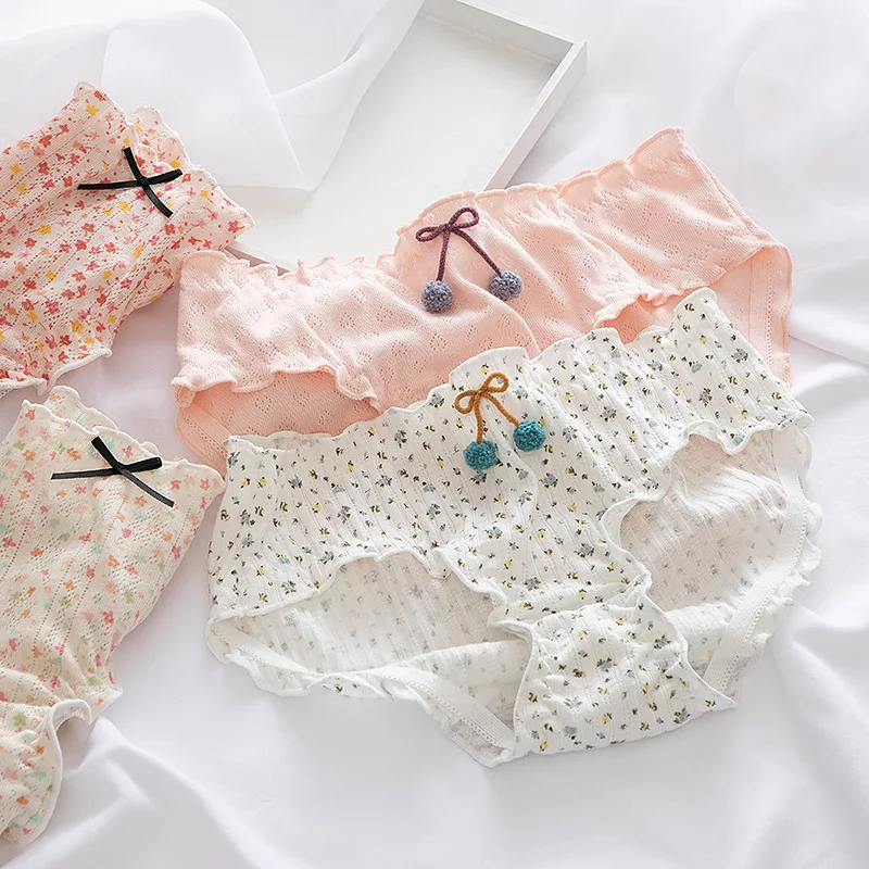 Sexy Ladies Fashion Panties, Ruffled Cotton Panties, Fashion Printed Bowknot Panties, Ladies Close-fitting Panties New
Sexy Ladies Fashion Panties, Ruffled Cotton Panties, Fashion Printed Bowknot Panties, Ladies Close-fitting Panties New