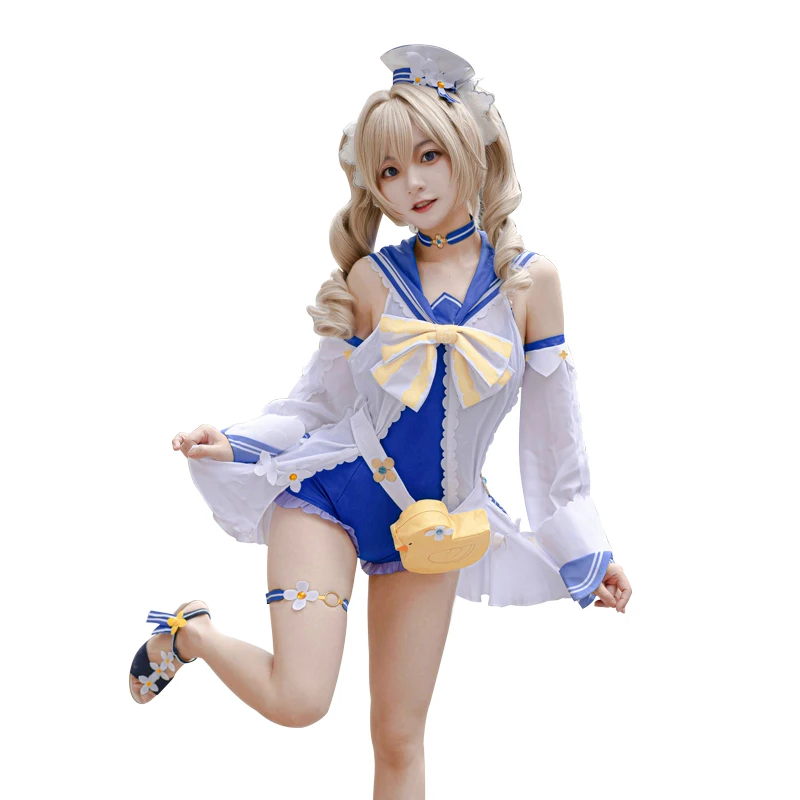 Genshin Impact Barbara Jean Swimsuit Cosplay Costume Summer Swimsuit Women Full Outfit Shining Concerto Game Costume
Genshin Impact Barbara Jean Swimsuit Cosplay Costume Summer Swimsuit Women Full Outfit Shining Concerto Game Costume