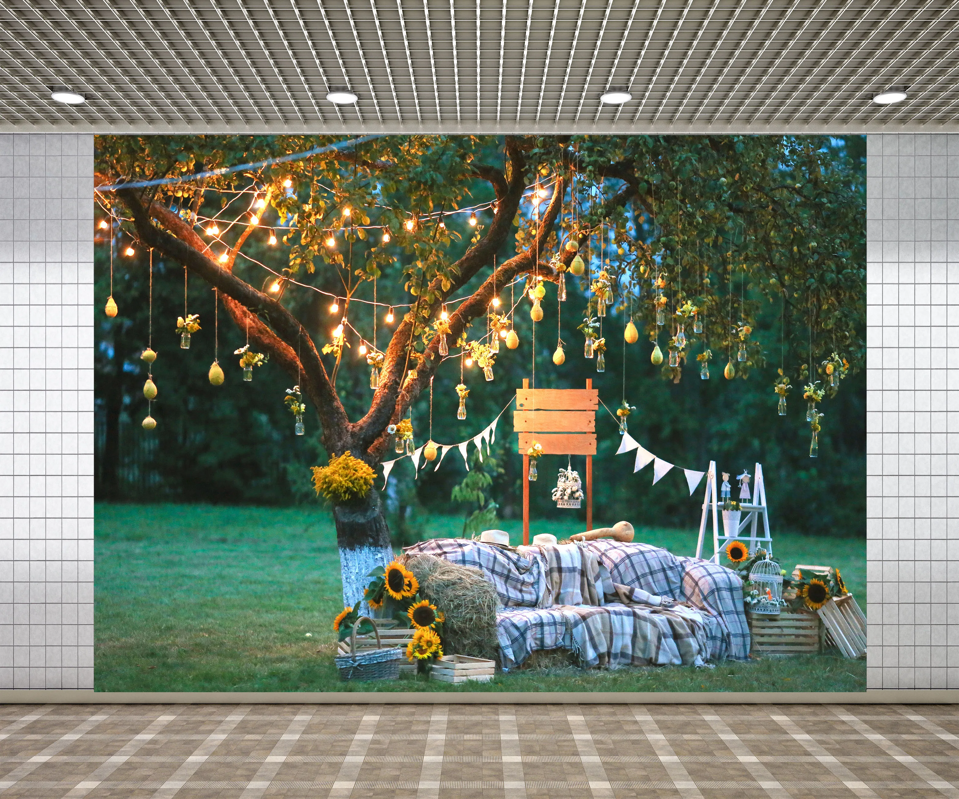 Lyavshi светильник лампа дерево подсолнечника стог сена на открытом воздухе свадебные декорации Фото фон для фото студии фотографии фонов 
Lyavshi светильник лампа дерево подсолнечника стог сена на открытом воздухе свадебные декорации Фото фон для фото студии фотографии фонов