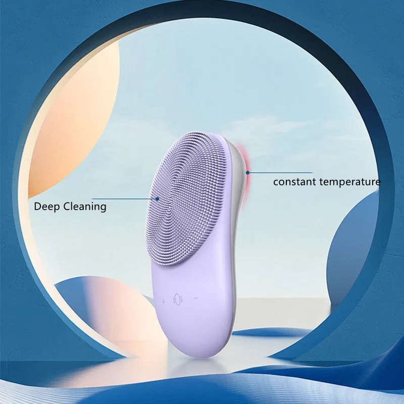 Electric Facial Washing Brush Silicone Sonic Cleaner Brush Facial Hot Compress Cleaner Vibrating Facial Cleanser USB Charger
Electric Facial Washing Brush Silicone Sonic Cleaner Brush Facial Hot Compress Cleaner Vibrating Facial Cleanser USB Charger
