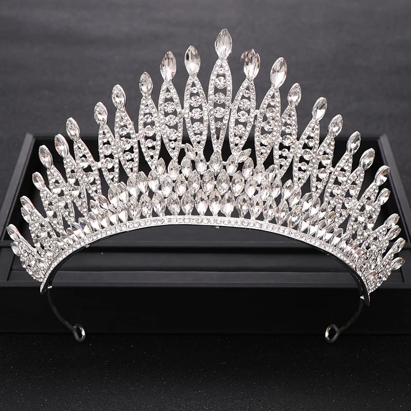 Trendy Rhinestone Crystal Silver color Big Crown Bridal Wedding Tiara Women Beauty pageant Bridal Hair Accessories Hair Jewelry
Trendy Rhinestone Crystal Silver color Big Crown Bridal Wedding Tiara Women Beauty pageant Bridal Hair Accessories Hair Jewelry