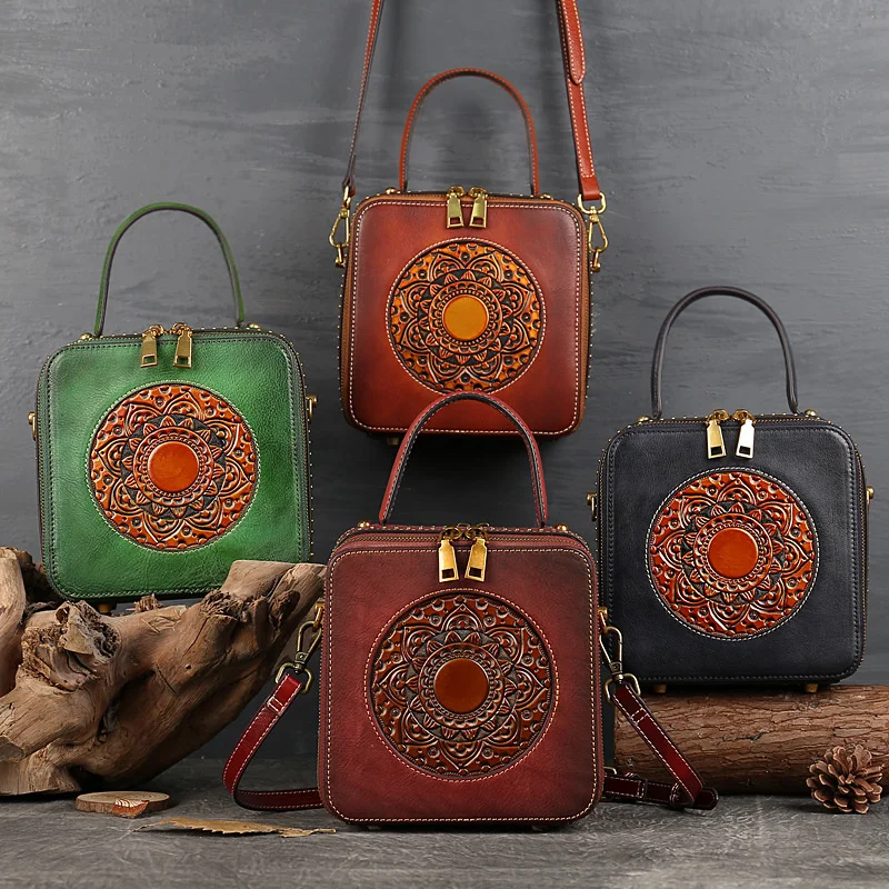 Leather women's bag 2020 new head leather women's handbag embossed one shoulder small square bag
Leather women's bag 2020 new head leather women's handbag embossed one shoulder small square bag